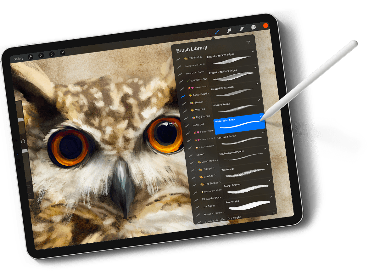 Mixed Media in Procreate is a 100% self-paced on-line course