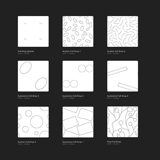 Bonus Item for 9 Pattern Canvas Templates}