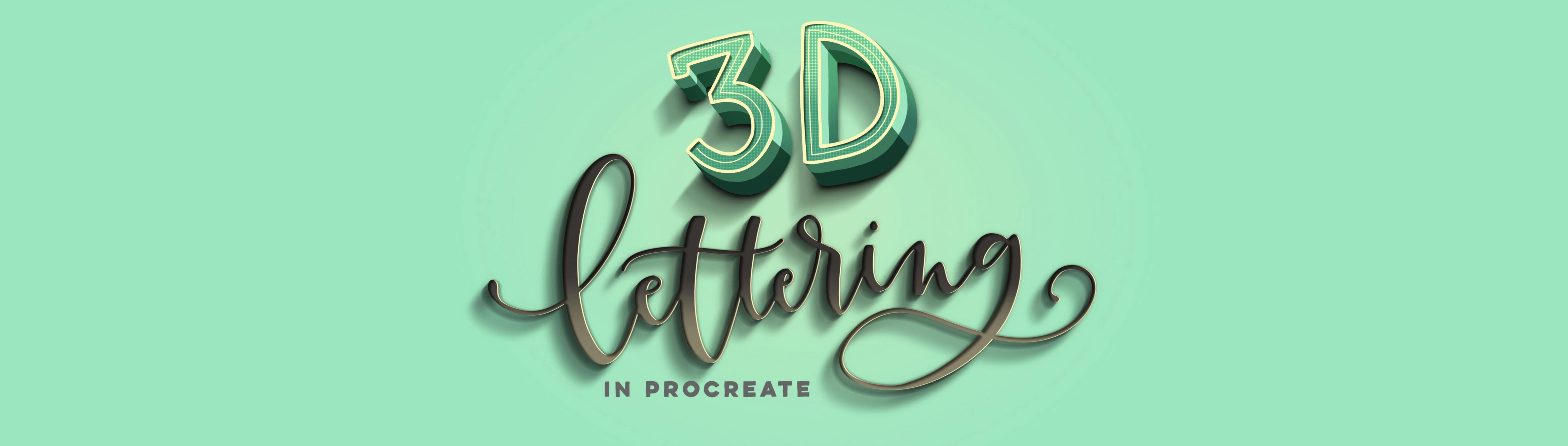 Create stunning, pop-off-the-screen dimensional iPad lettering.