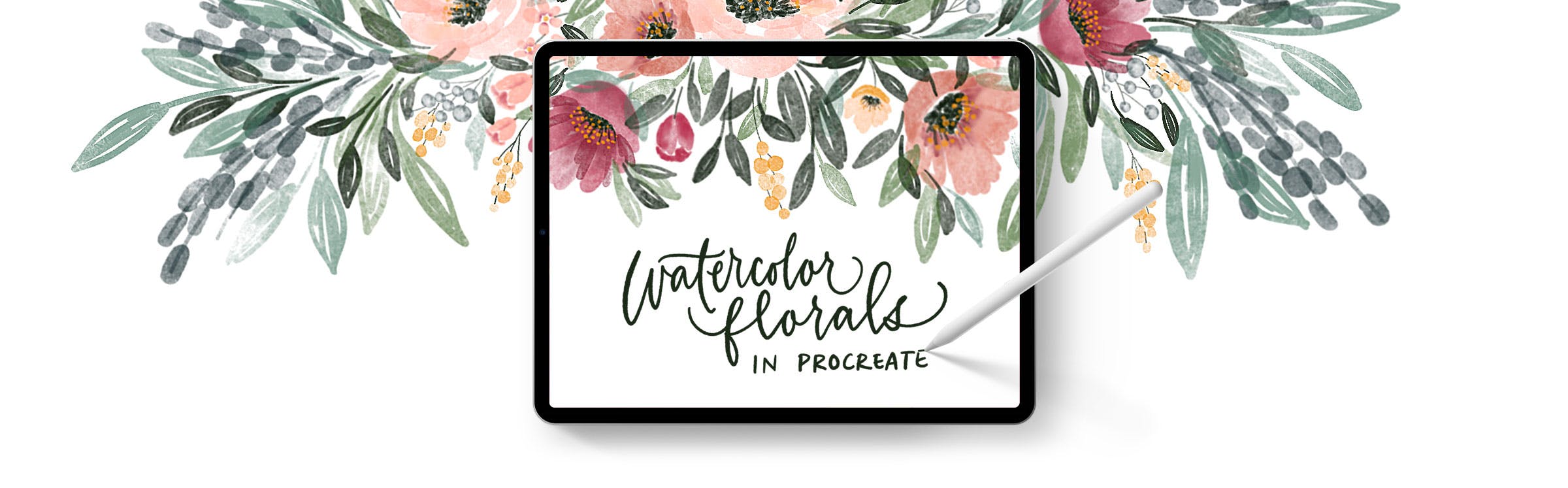 Watercolor Florals in Procreate! Enroll Today!