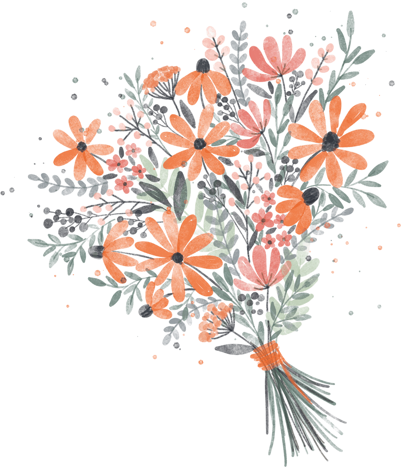 Procreate Watercolor Flowers Stamps - Design Cuts