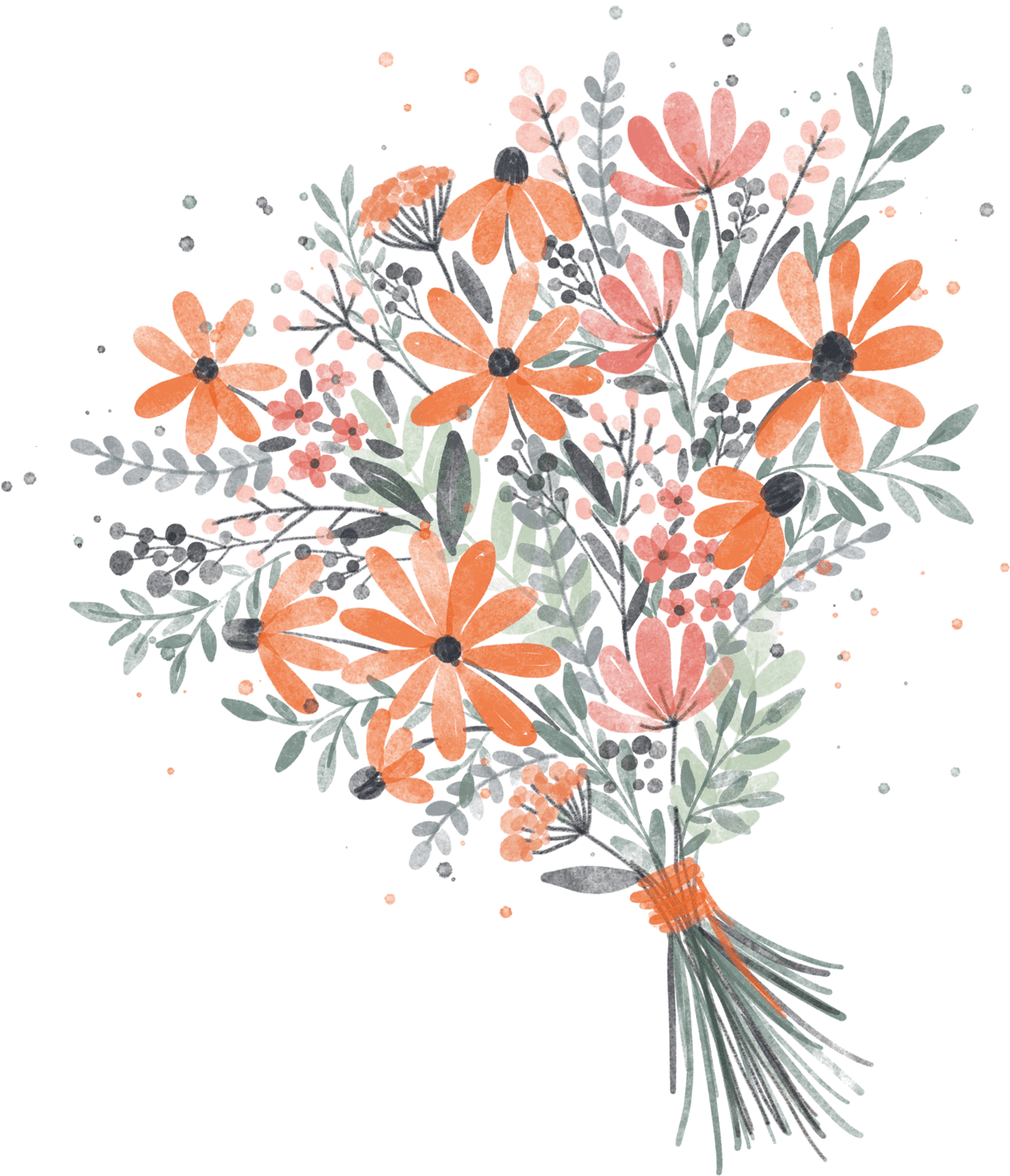 Watercolor Florals in Procreate Bouquet Project