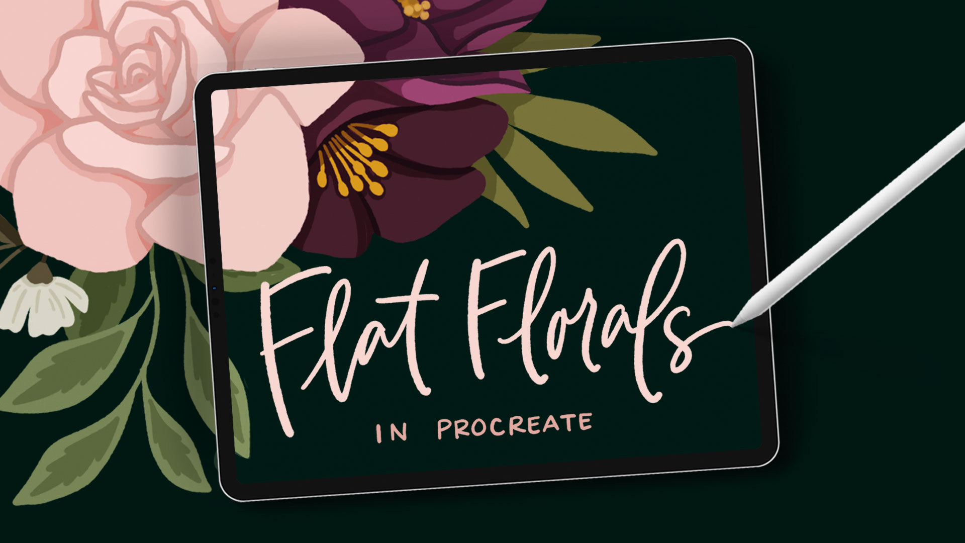 Flat Florals in Procreate