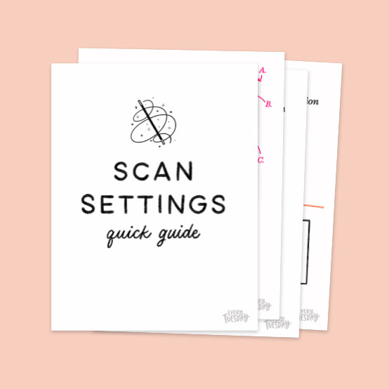 Bonus Item for Scan Settings Quick Guide
