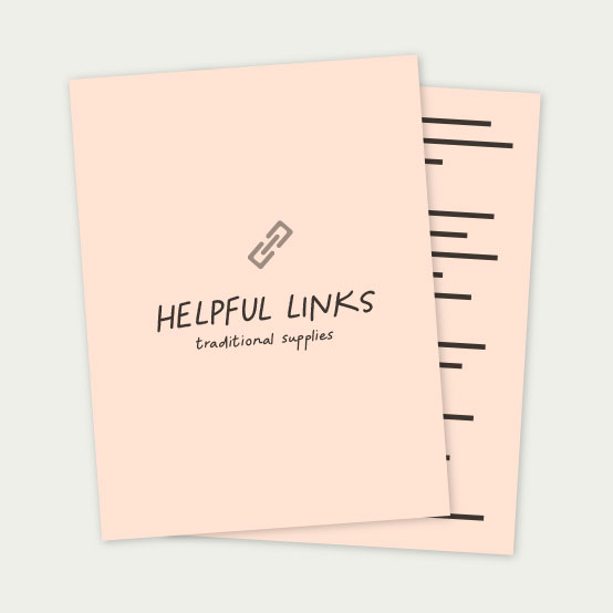 Bonus Item for Traditional Materials List